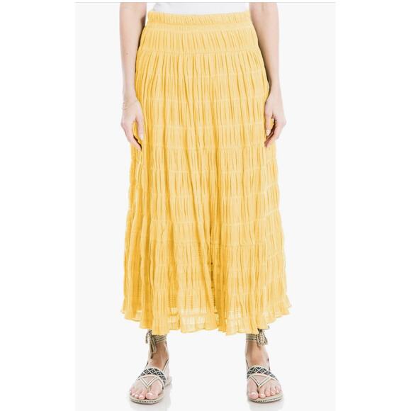 NWT MAX STUDIO Textured Midi Skirt Sz M $128 MSRP - Picture 1 of 1